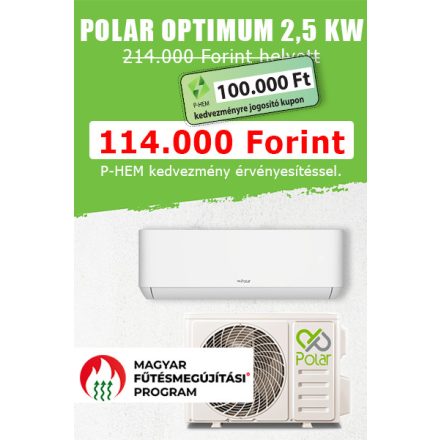 POLAR OPTIMUM SDO 2,5kW--7kW KLÍMASZETT