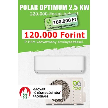 POLAR OPTIMUM SDO 2,5kW--7kW KLÍMASZETT